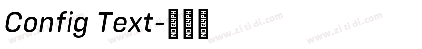 Config Text字体转换
